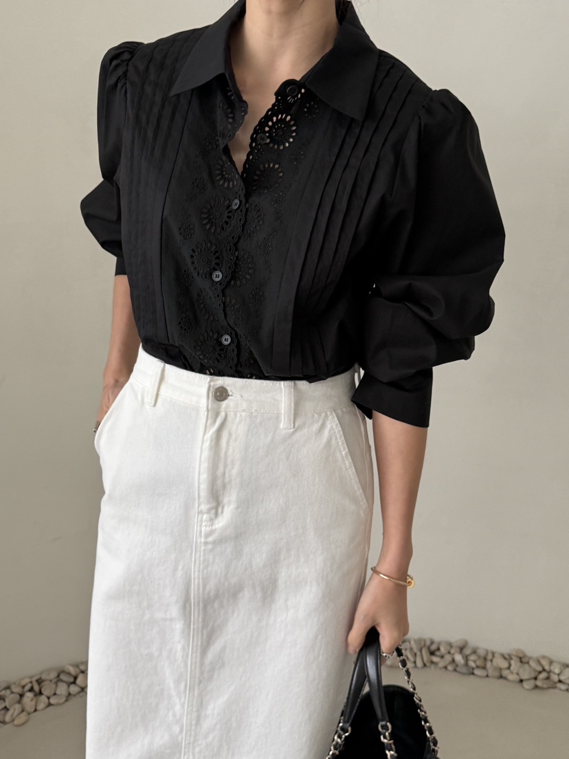 DEMAR東大門代購女士新款人氣休閑推薦熱賣襯衫蕾絲衫格子DEMAR襯衫/蕾絲衫圖色2