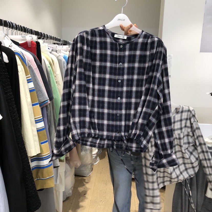 RUMIRU/AWEAR韓國代購女裝新款人氣時尚休閑26春夏襯衫蕾絲衫awear/RUMIRU襯衫/蕾絲衫圖色2