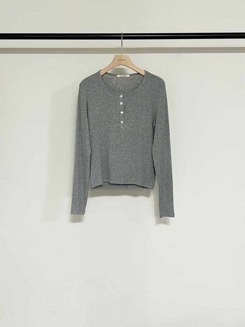 CLAFO韓國直郵女士新款推薦時尚真品職業休閑長袖T恤圓領CLAFO長袖T恤圖色3