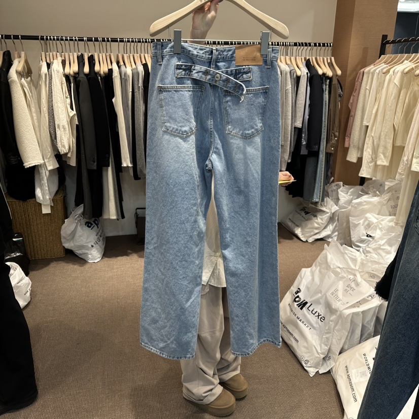 LE BUTTER韓國直郵女士新款休閑熱賣推薦職業26春夏牛仔褲LE BUTTER牛仔褲