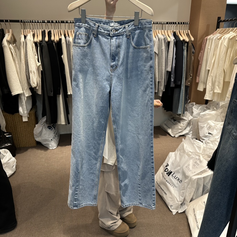 LE BUTTER韓國直郵女士新款休閑熱賣推薦職業26春夏牛仔褲LE BUTTER牛仔褲圖色2