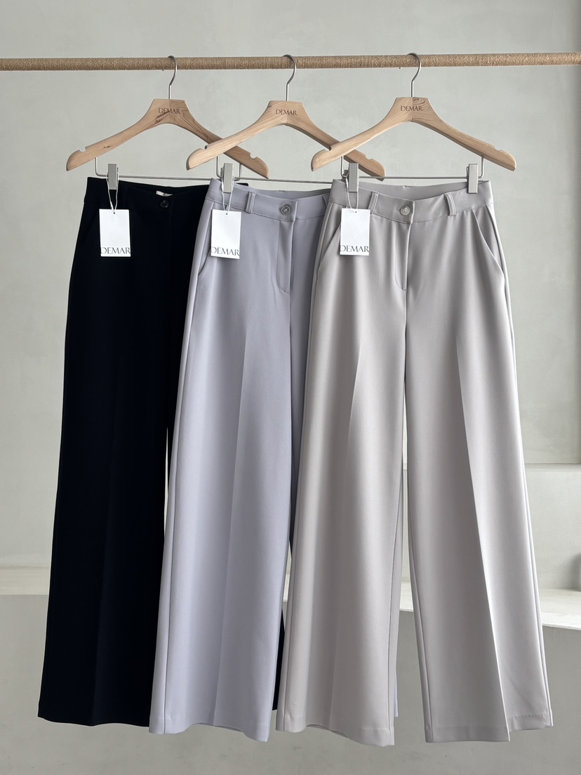 DEMAR東大門代購女士新款人氣職業熱賣時尚休閑褲不含腰帶DEMAR休閑褲