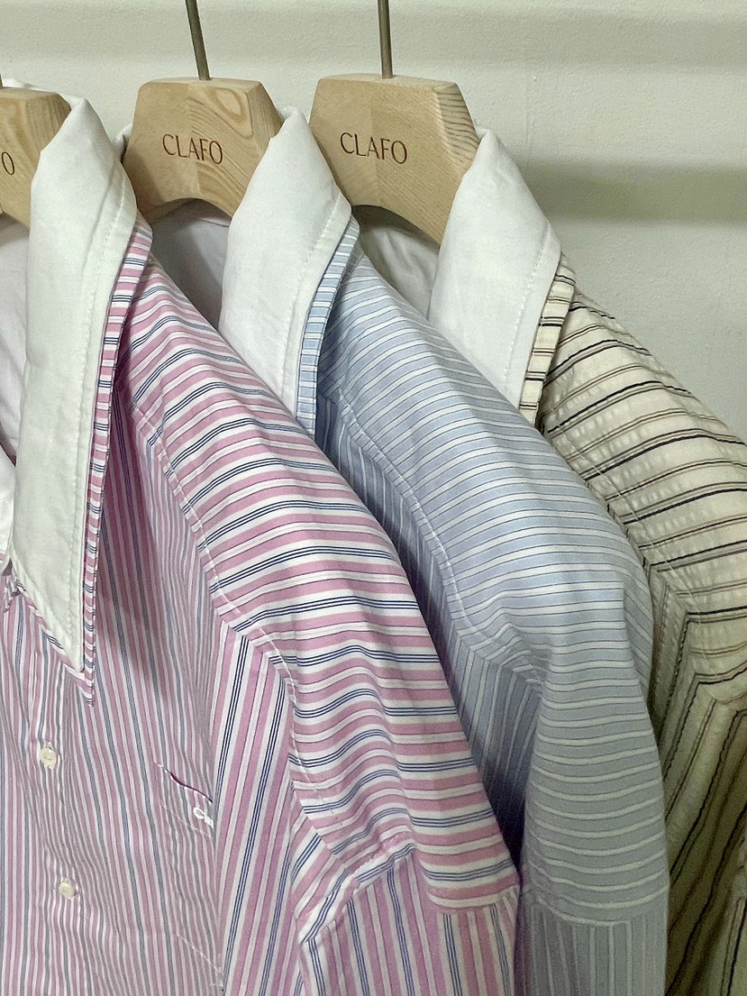 CLAFO韓國代購女裝新款26春夏熱賣真品休閑襯衫蕾絲衫雙層CLAFO襯衫/蕾絲衫