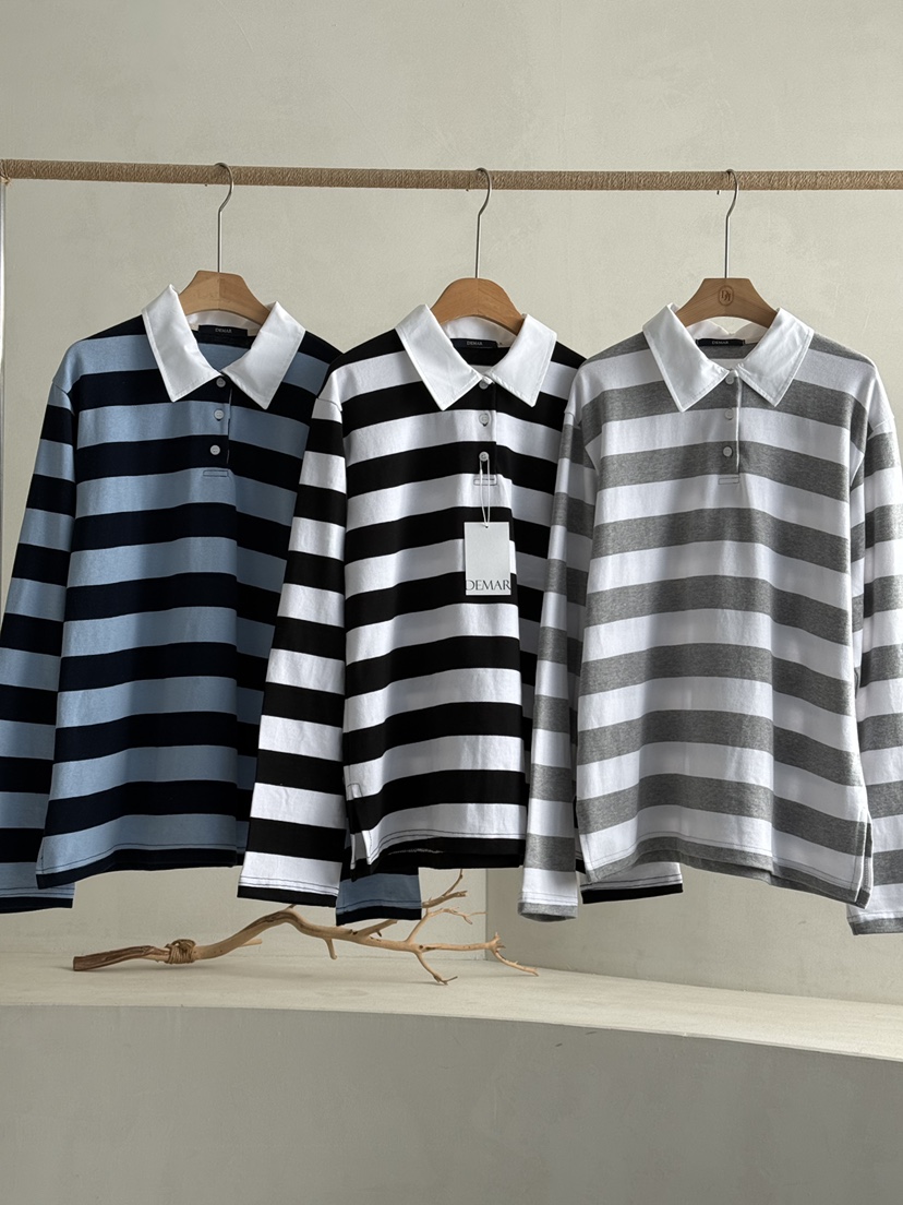 DEMAR韓國直郵女士新款真品休閑熱賣時尚職業26春夏長袖T恤DEMAR長袖T恤