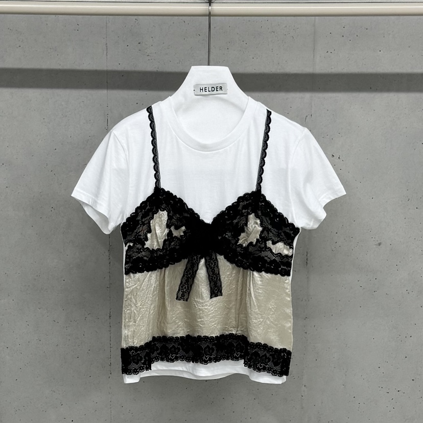 HELDER-P東大門實拍女裝新款真品人氣職業休閑T恤假兩件HELDERT恤圖色1