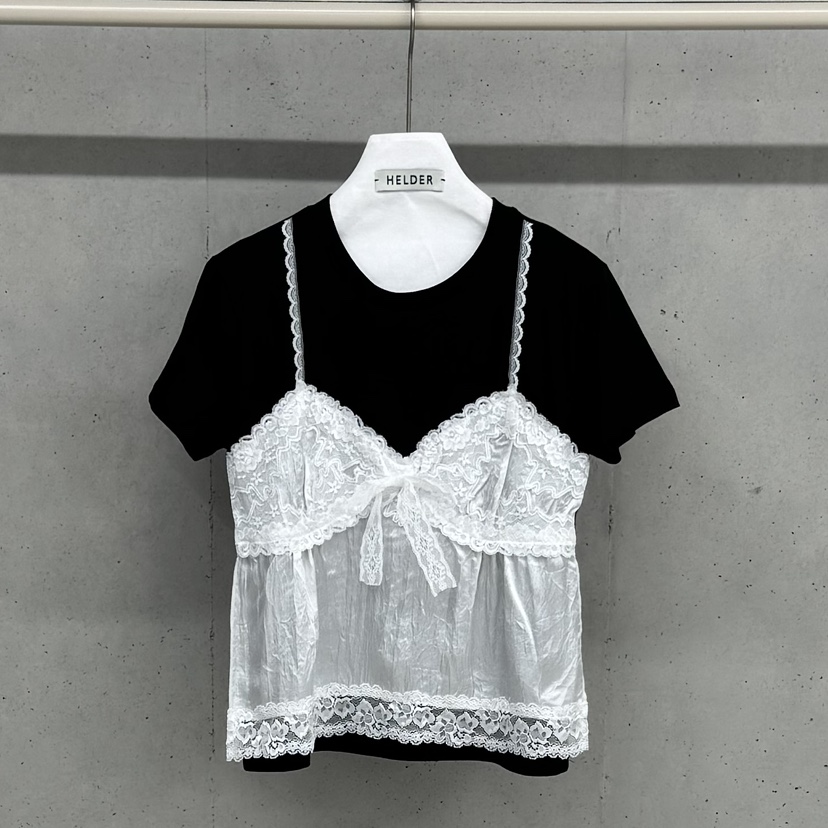 HELDER-P東大門實拍女裝新款真品人氣職業休閑T恤假兩件HELDERT恤圖色2