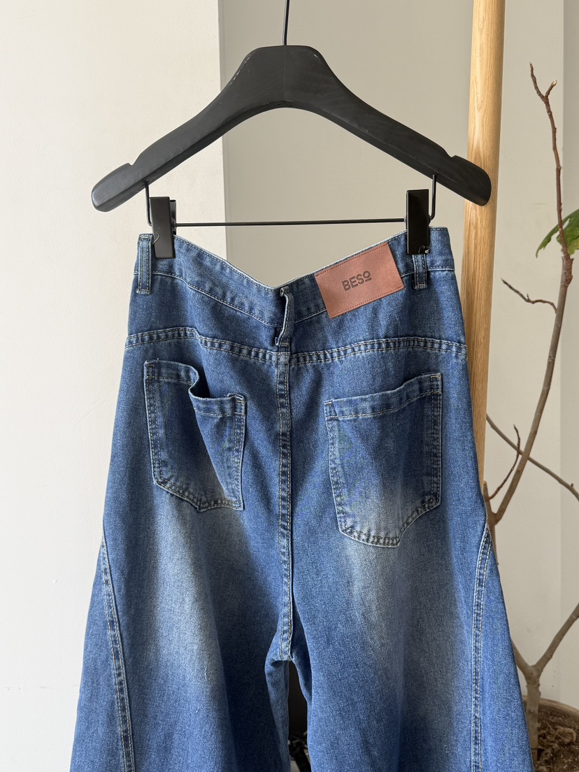 LARCENCICL/BESO東大門直郵女裝新款職業熱賣時尚牛仔褲LARCENCICL/BESO牛仔褲