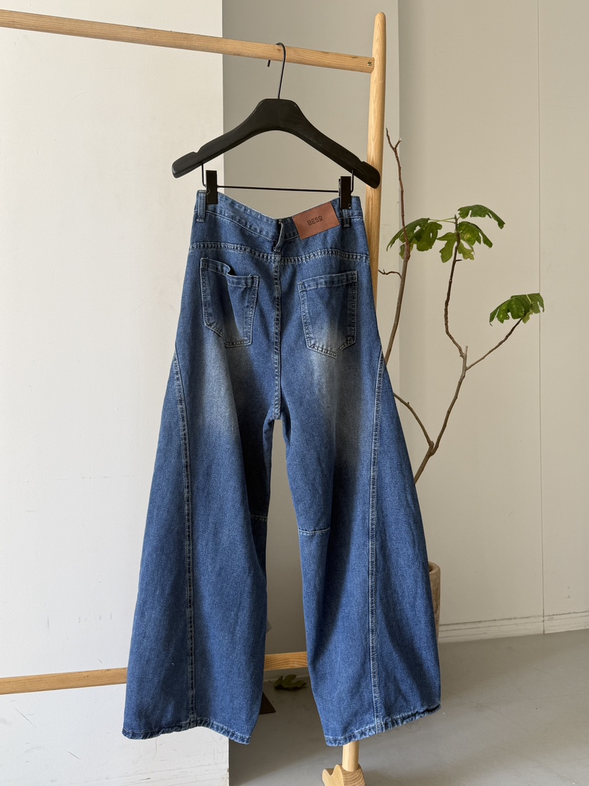 LARCENCICL/BESO東大門直郵女裝新款職業熱賣時尚牛仔褲LARCENCICL/BESO牛仔褲