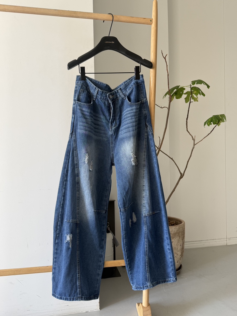 LARCENCICL/BESO東大門直郵女裝新款職業熱賣時尚牛仔褲LARCENCICL/BESO牛仔褲圖色1