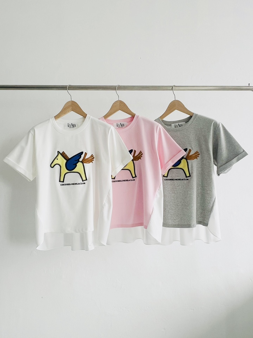 IAAN東大門直郵女士新款真品熱賣時尚26春夏休閑推薦職業T恤iaAnT恤