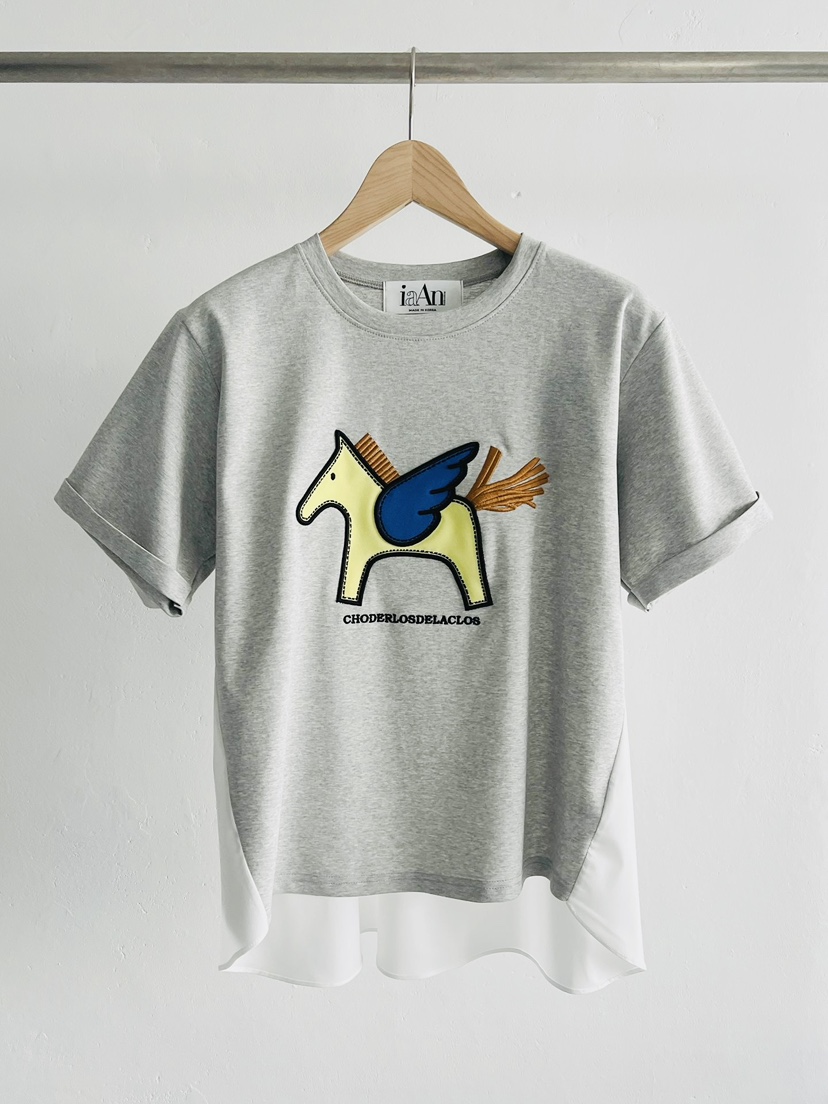 IAAN東大門直郵女士新款真品熱賣時尚26春夏休閑推薦職業T恤iaAnT恤圖色3