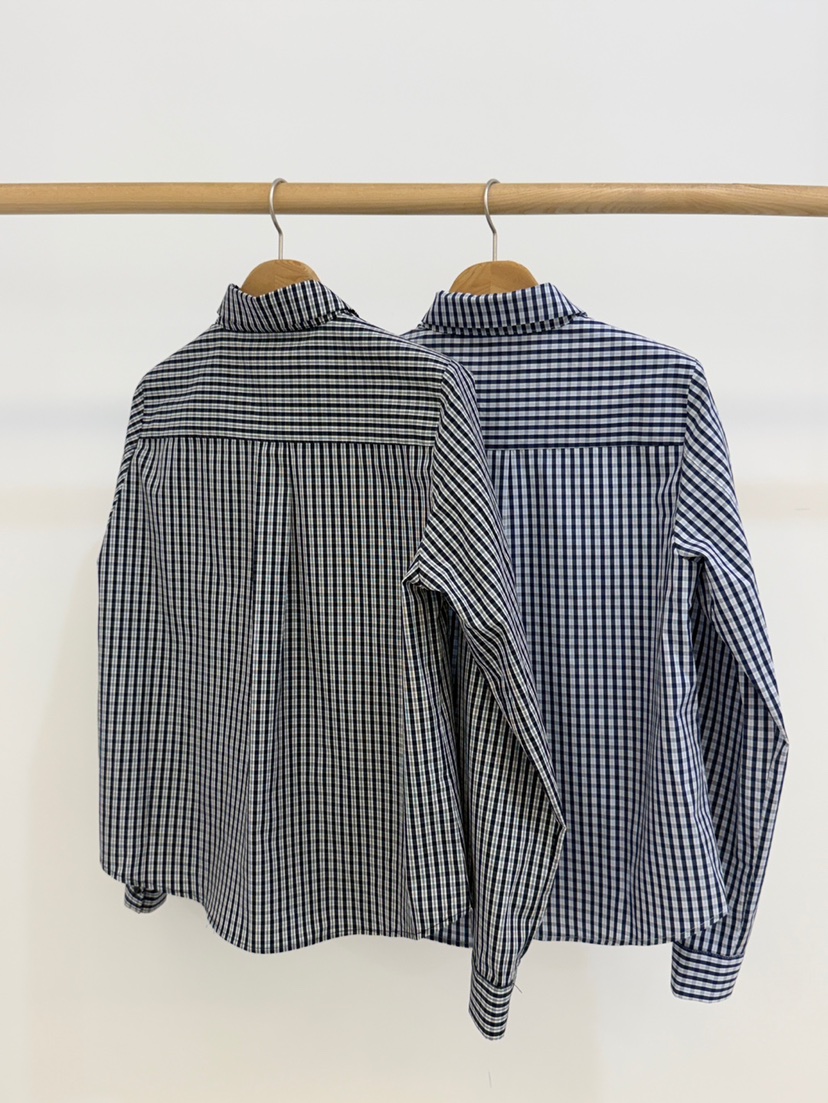 BY CHAPTER東大門實拍女士新品職業人氣時尚襯衫蕾絲衫格子BY Chapter襯衫/蕾絲衫