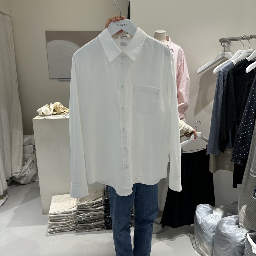 LORING RE I東大門代購女裝新款真品26春夏推薦襯衫蕾絲衫LORING RE-I/BARE襯衫/蕾絲衫圖色1
