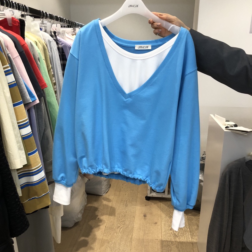 RUMIRU/AWEAR韓國代購女裝新品職業真品時尚衛衣不含內搭awear/RUMIRU衛衣圖色3