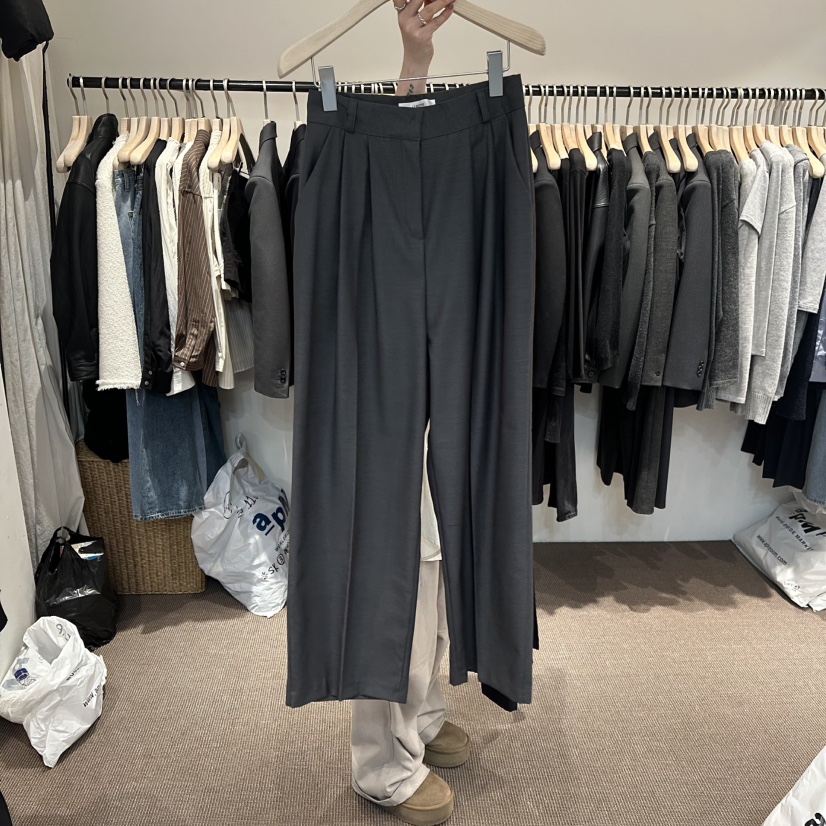 LE BUTTER東大門實拍女士新款時尚熱賣職業26春夏休閑褲LE BUTTER休閑褲圖色2墨色