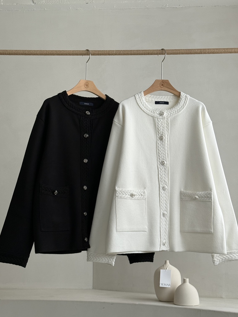 DEMAR東大門代購女裝新款職業熱賣推薦真品夾克羊毛衫紐扣DEMAR夾克