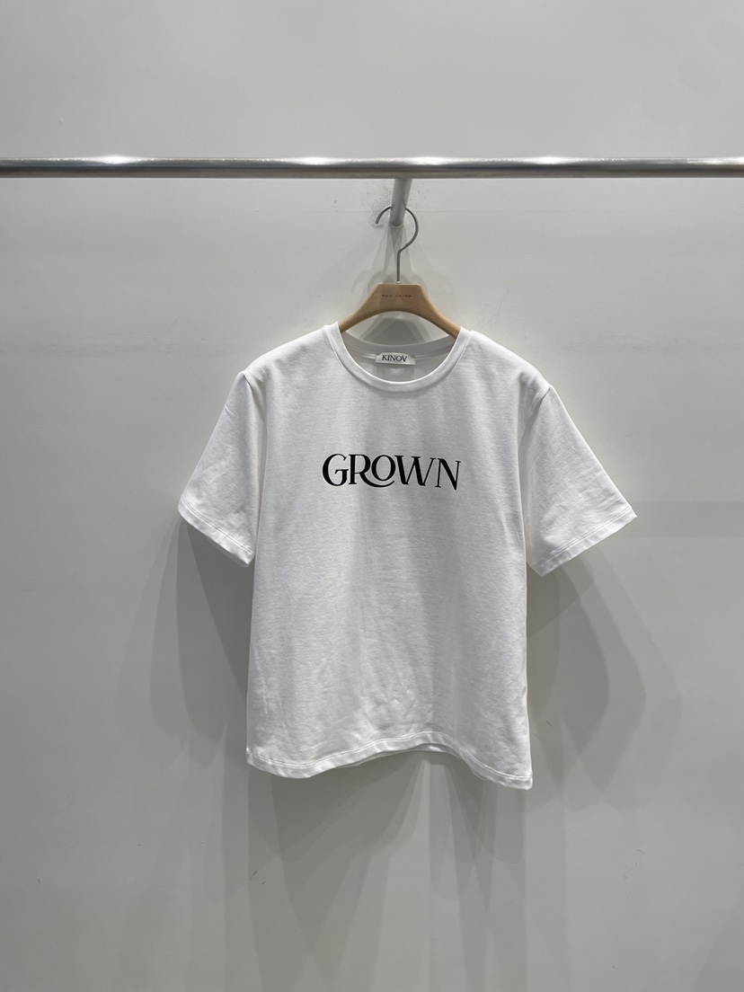 KINOA東大門實拍女裝新品職業時尚26春夏人氣真品熱賣T恤KINOAT恤圖色1