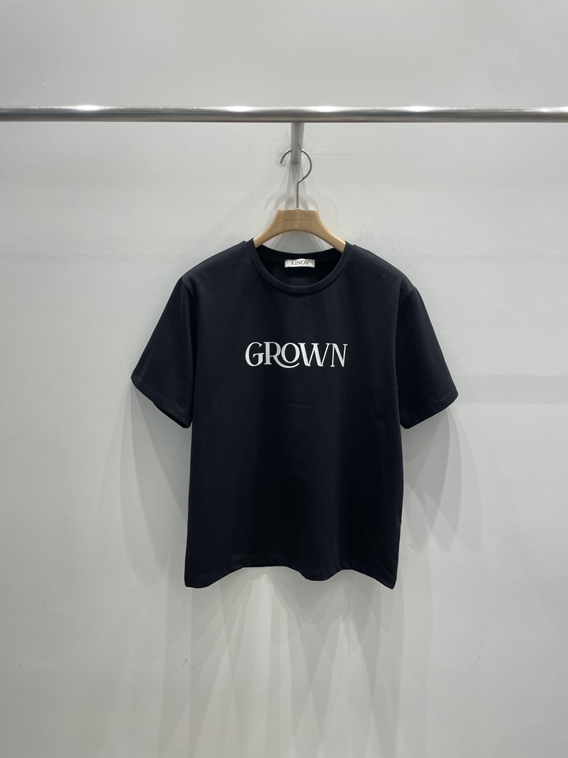 KINOA東大門實拍女裝新品職業時尚26春夏人氣真品熱賣T恤KINOAT恤圖色5