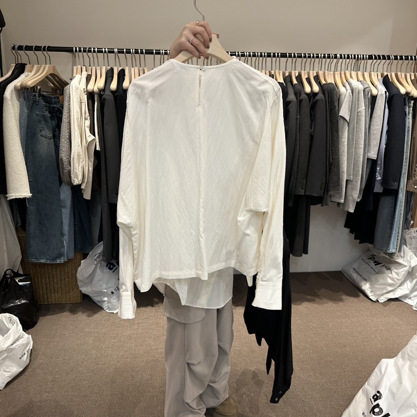 LE BUTTER東大門直郵女裝新款推薦熱賣職業休閑襯衫蕾絲衫LE BUTTER襯衫/蕾絲衫