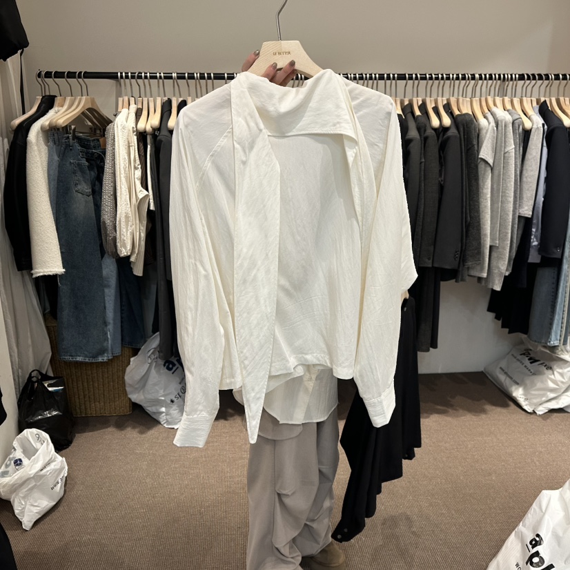 LE BUTTER東大門直郵女裝新款推薦熱賣職業休閑襯衫蕾絲衫LE BUTTER襯衫/蕾絲衫圖色1