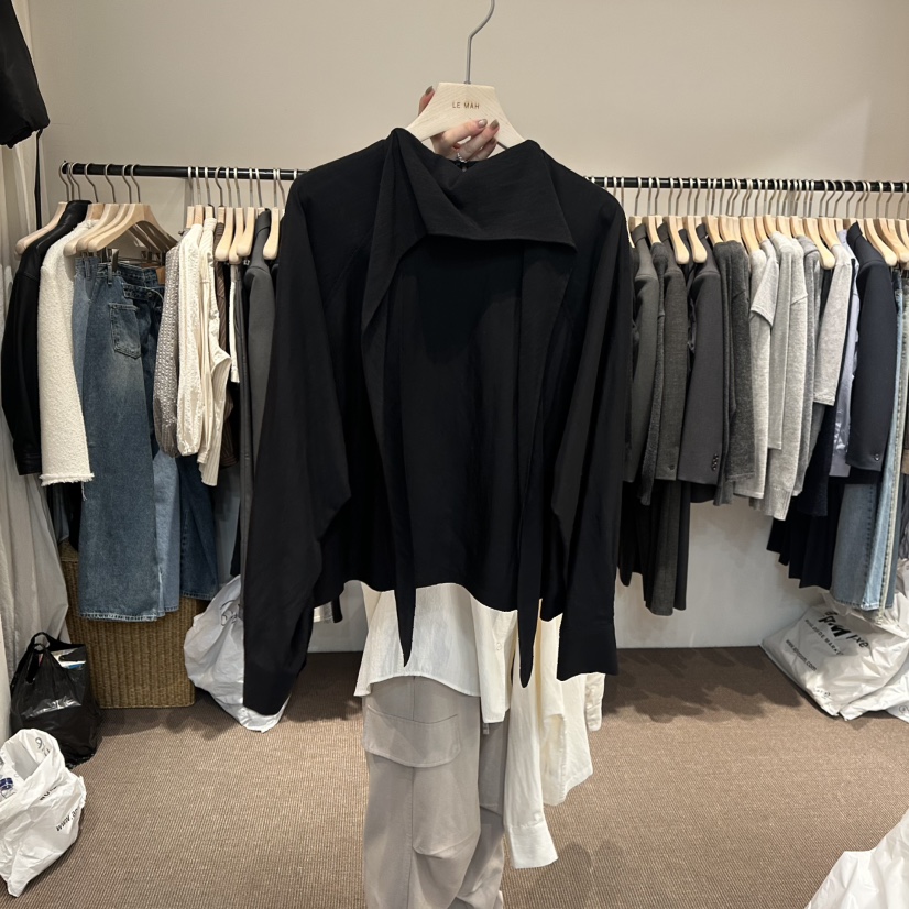 LE BUTTER東大門直郵女裝新款推薦熱賣職業休閑襯衫蕾絲衫LE BUTTER襯衫/蕾絲衫圖色2