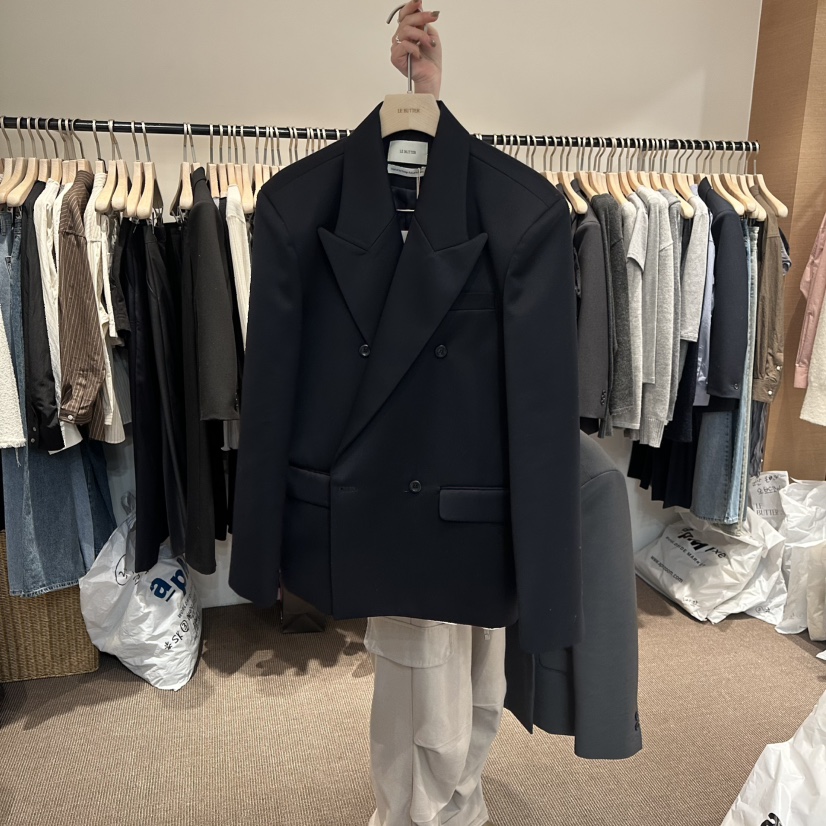 LE BUTTER東大門實拍女裝新品26春夏人氣職業熱賣推薦夾克LE BUTTER夾克圖色1黑色