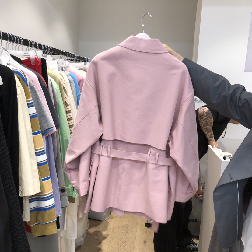 RUMIRU/AWEAR東大門代購女士新款休閑26春夏人氣夾克含腰帶awear/RUMIRU夾克