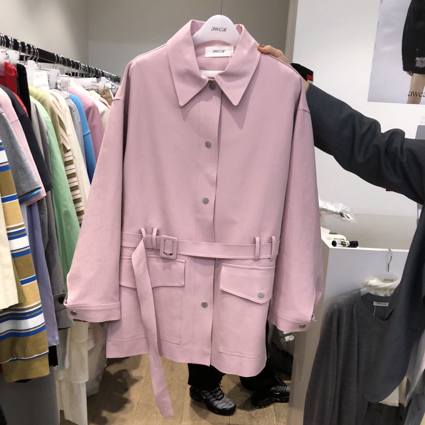 RUMIRU/AWEAR東大門代購女士新款休閑26春夏人氣夾克含腰帶awear/RUMIRU夾克圖色2