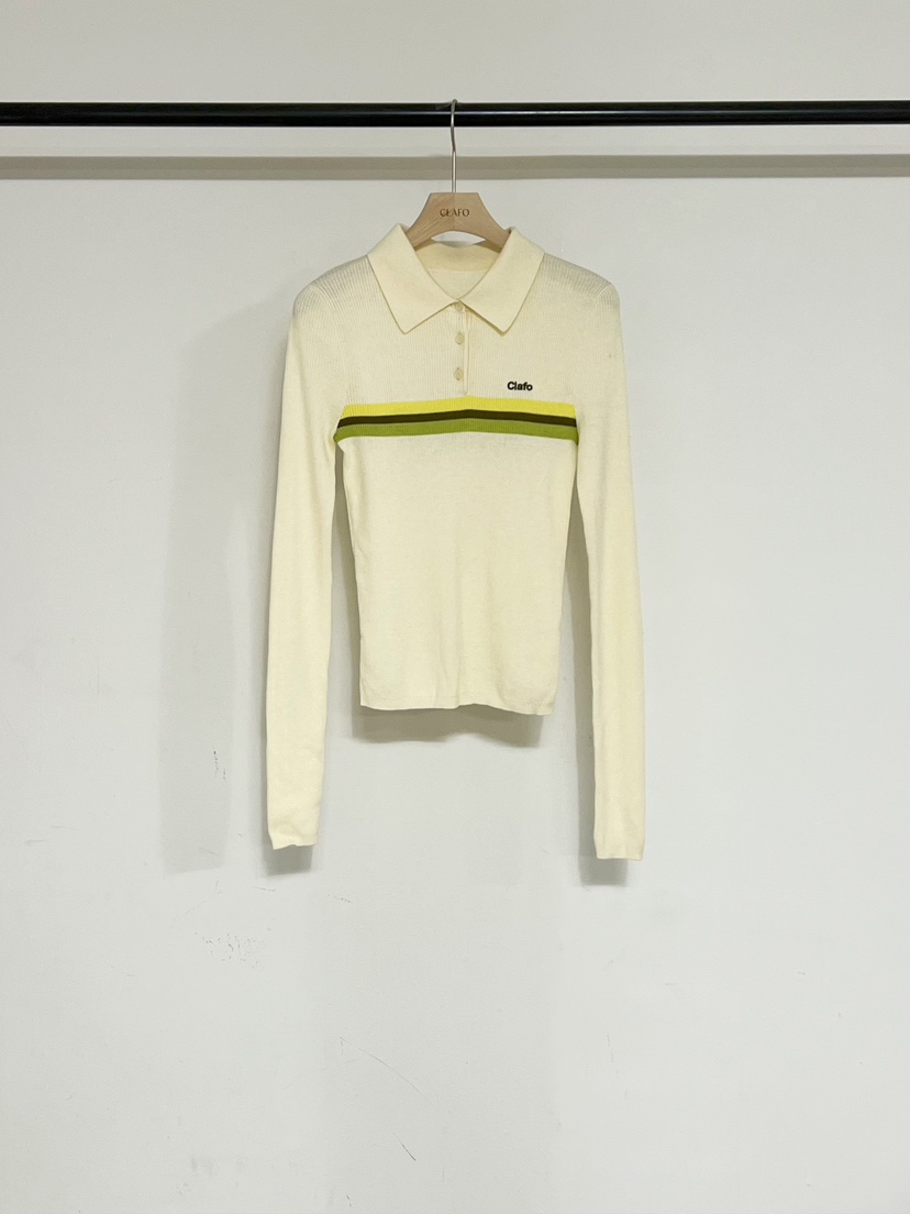 CLAFO東大門代購女裝新品休閑推薦職業26春夏針織衫單排扣CLAFO針織衫圖色2