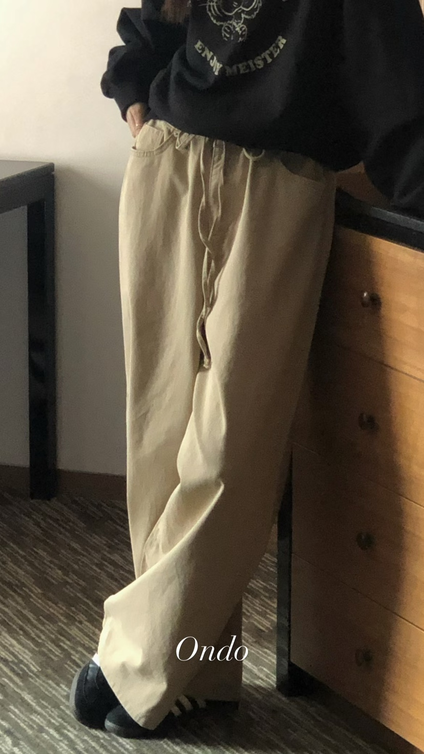 ONDO-P韓國直郵女士新品真品人氣26春夏熱賣時尚休閑褲棉ONDO-P休閑褲