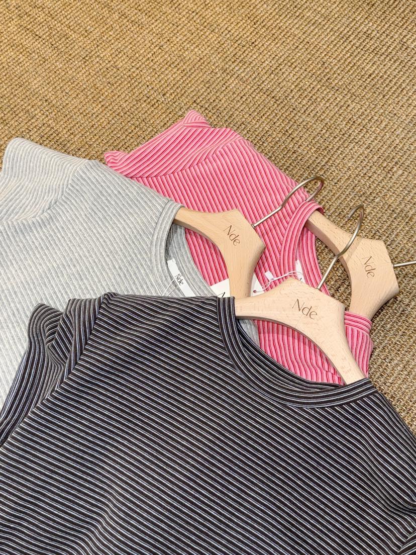 NDE東大門代購女士新款休閑人氣推薦真品時尚26春夏職業T恤BOHEME_NDET恤