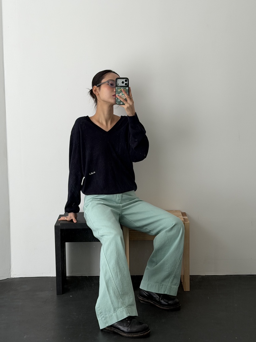 KARE/WEREPIECE韓國直郵女士新款熱賣人氣休閑針織衫刺繡KARE/WEREPIECE針織衫