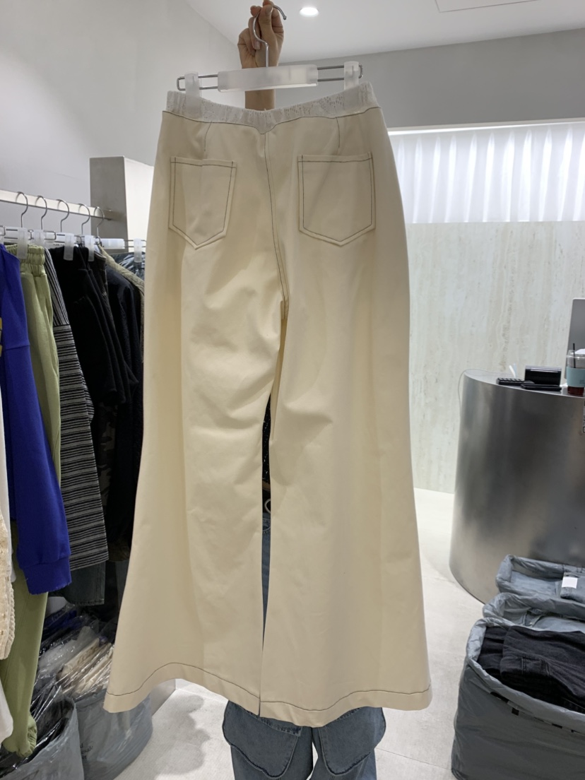 EYEL東大門直郵女士新品26春夏休閑人氣推薦職業休閑褲蕾絲EYEL休閑褲