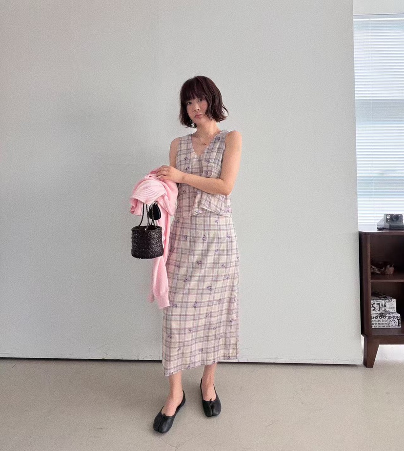 OLI SEOUL韓國直郵女裝新款職業推薦休閑26春夏時尚長裙OLI SEOUL長裙