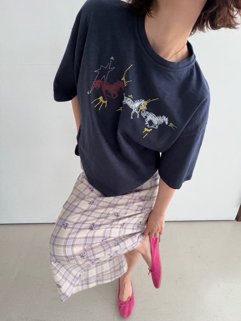 OLI SEOUL韓國直郵女裝新款職業推薦休閑26春夏時尚長裙OLI SEOUL長裙