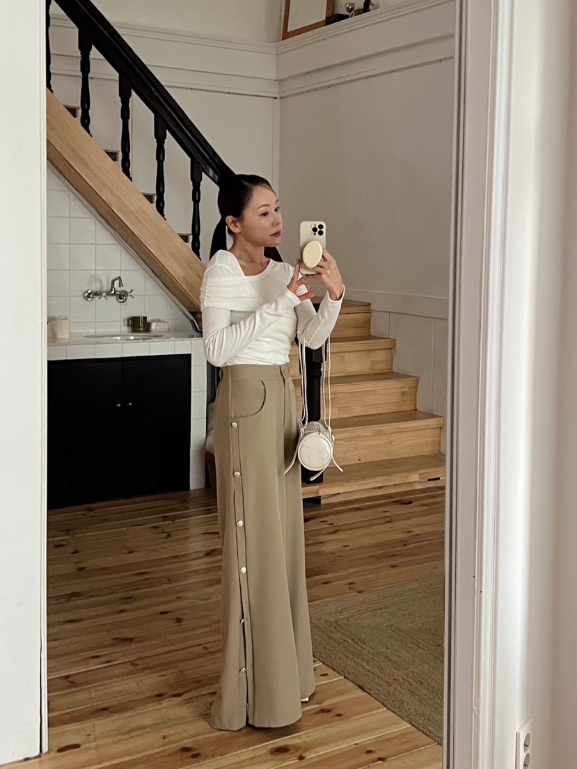 BOLD韓國代購女裝新品職業26春夏熱賣休閑人氣真品休閑褲BOLD休閑褲