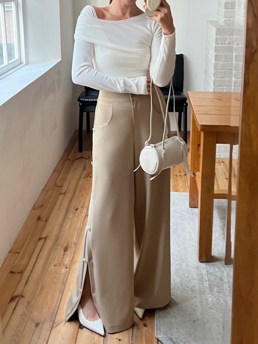 BOLD韓國代購女裝新品職業26春夏熱賣休閑人氣真品休閑褲BOLD休閑褲