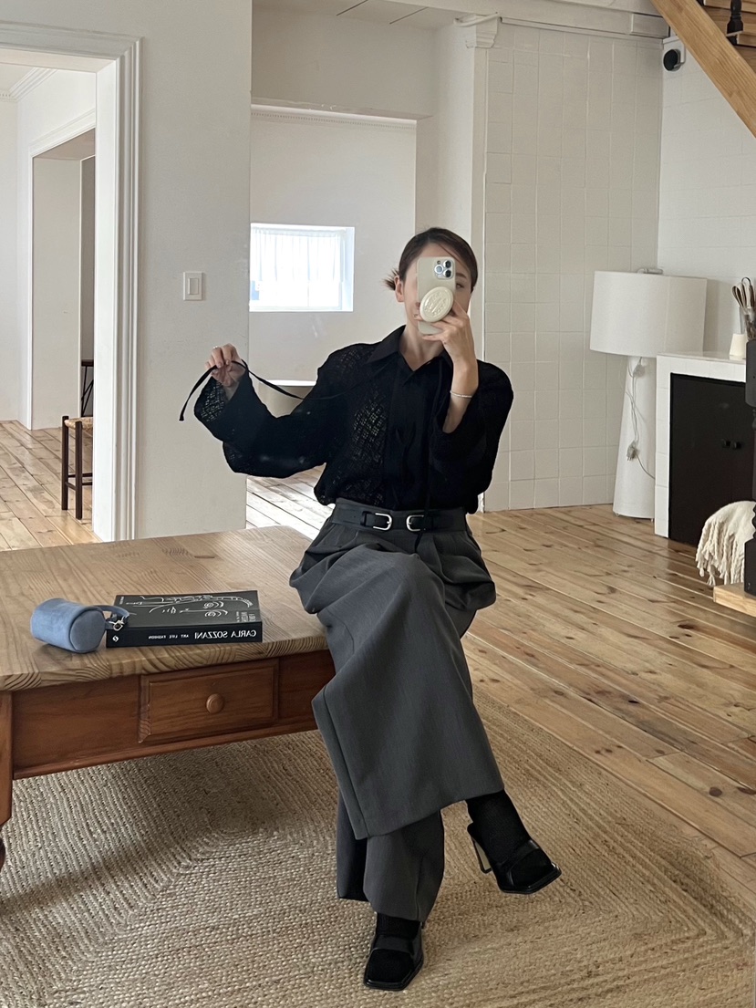 BOLD韓國代購女裝新款推薦熱賣時尚26春夏職業襯衫蕾絲衫BOLD襯衫/蕾絲衫