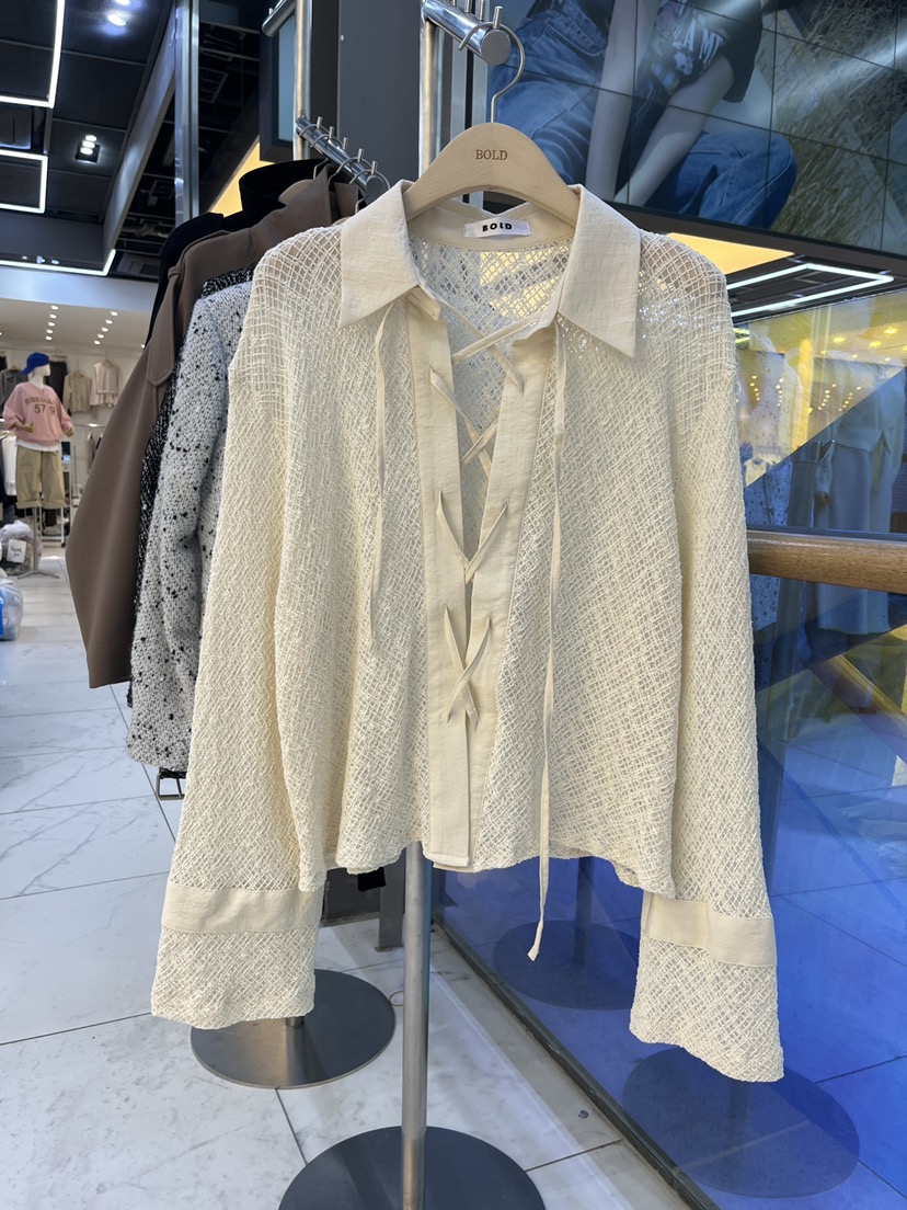 BOLD韓國代購女裝新款推薦熱賣時尚26春夏職業襯衫蕾絲衫BOLD襯衫/蕾絲衫圖色2