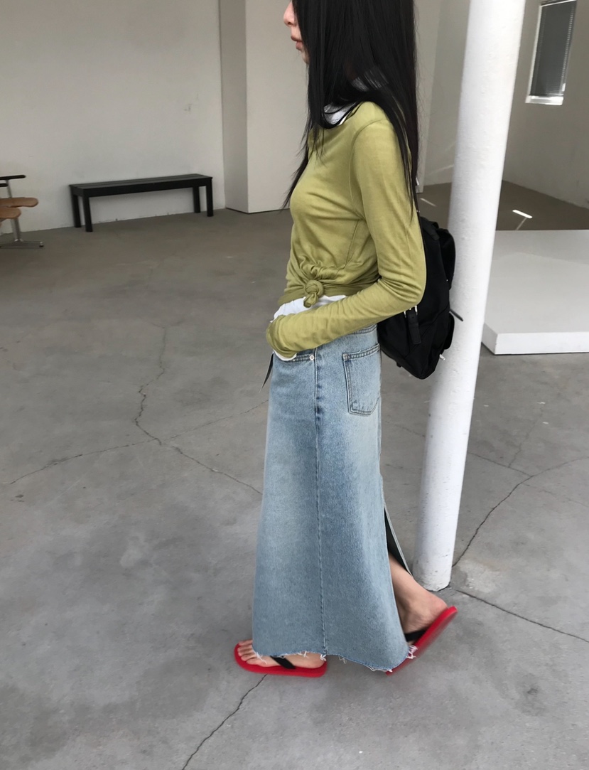 CEDARWOOD東大門實拍女士新款時尚熱賣長袖T恤不含內搭絲綢CEDAR WOOD長袖T恤