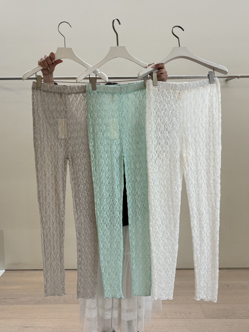 PEBBLE東大門代購女裝新款時尚休閑推薦打底褲鯊魚褲蕾絲PEBBLE打底褲/鯊魚褲