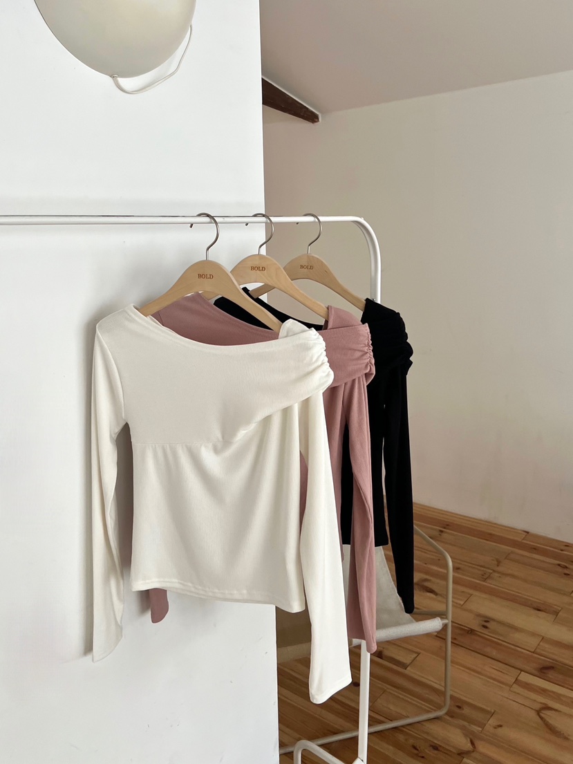 BOLD韓國直郵女裝新品人氣時尚真品26春夏職業休閑長袖T恤BOLD長袖T恤