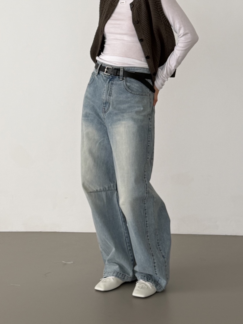 KARE/WEREPIECE韓國代購女士新品人氣推薦時尚真品牛仔褲KARE/WEREPIECE牛仔褲