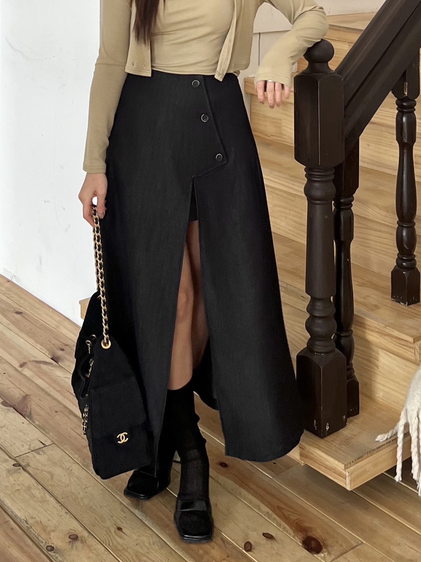 BOLD東大門實拍女士新款26春夏休閑職業推薦熱賣人氣長裙BOLD長裙