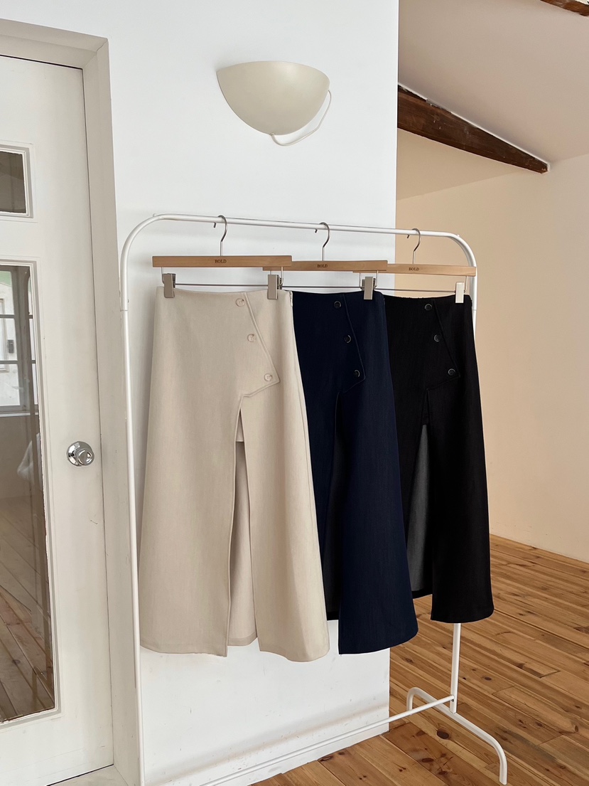 BOLD東大門實拍女士新款26春夏休閑職業推薦熱賣人氣長裙BOLD長裙