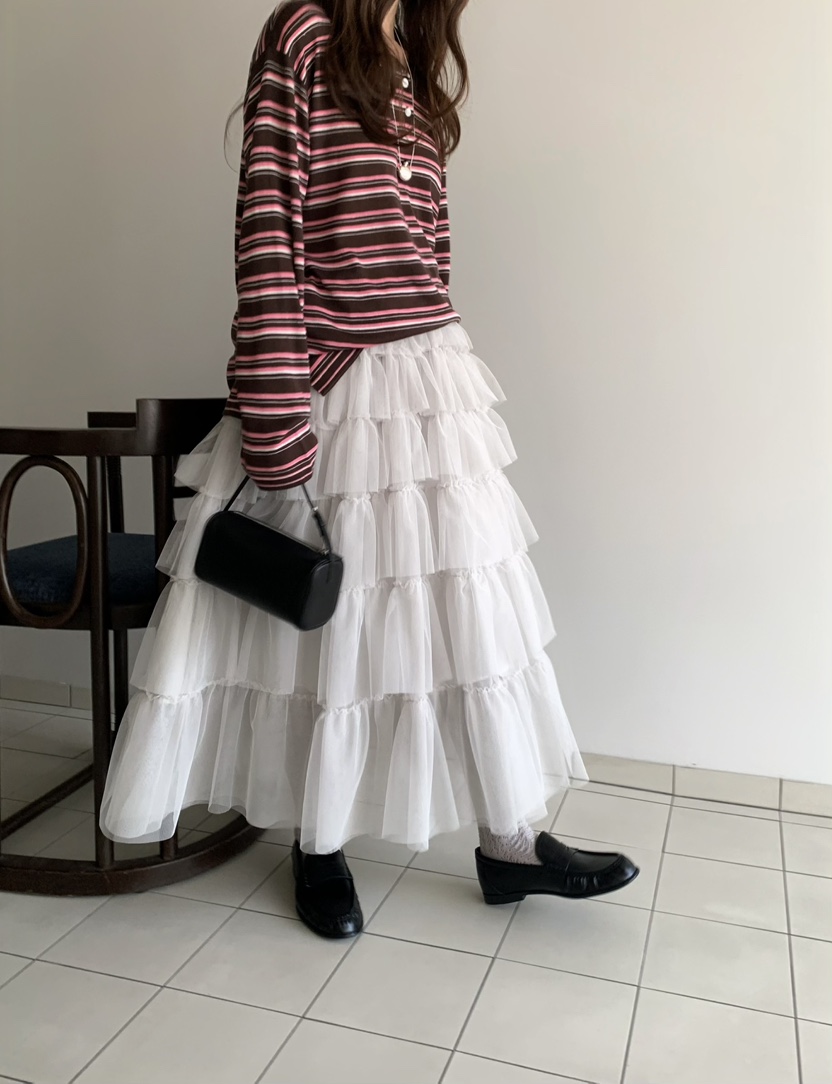 PEBBLE韓國代購女士新品熱賣人氣26春夏時尚針織衫開衫條紋PEBBLE針織衫