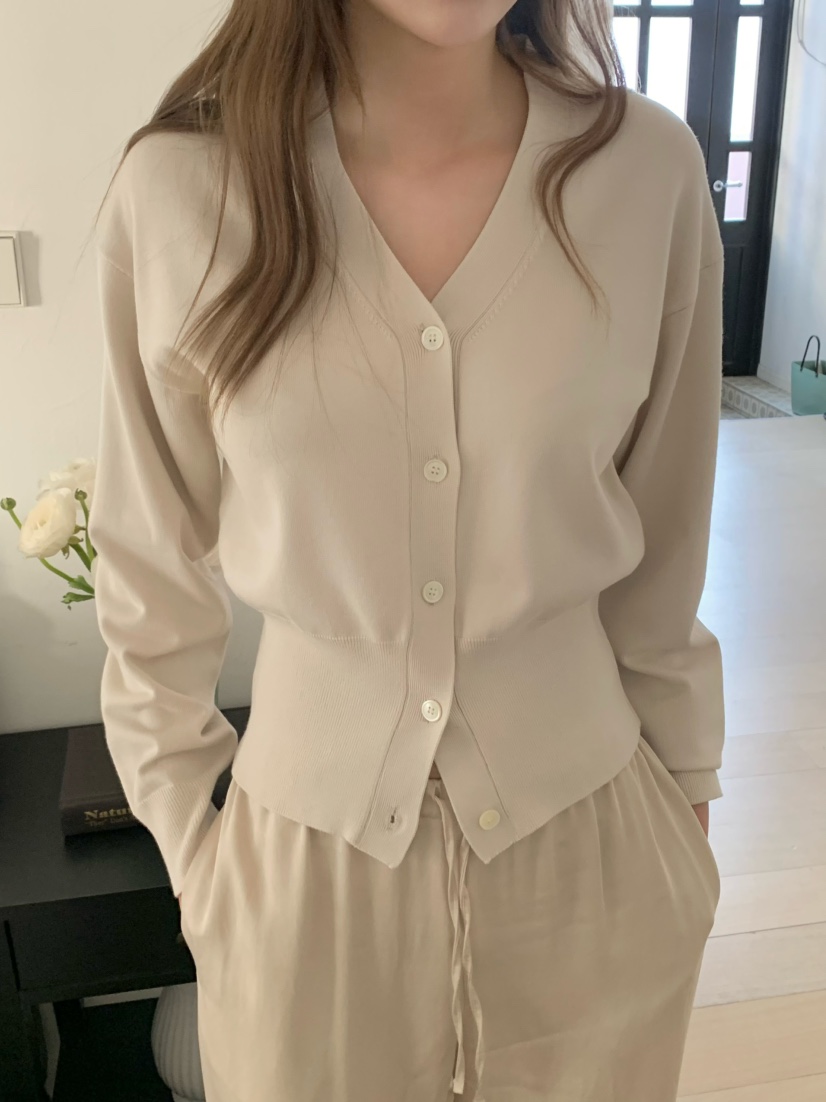 LEGACY東大門實拍女裝新款時尚職業休閑推薦針織衫V領開衫LEGACY針織衫