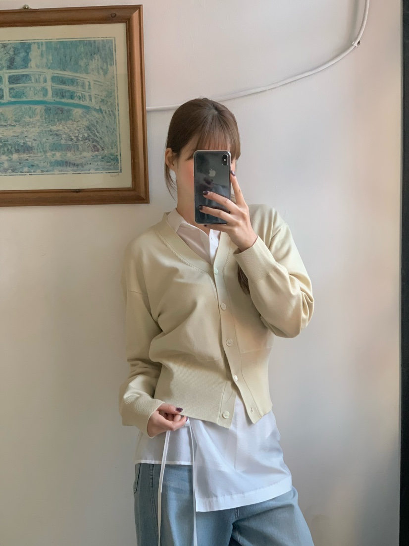 LEGACY東大門實拍女裝新款時尚職業休閑推薦針織衫V領開衫LEGACY針織衫