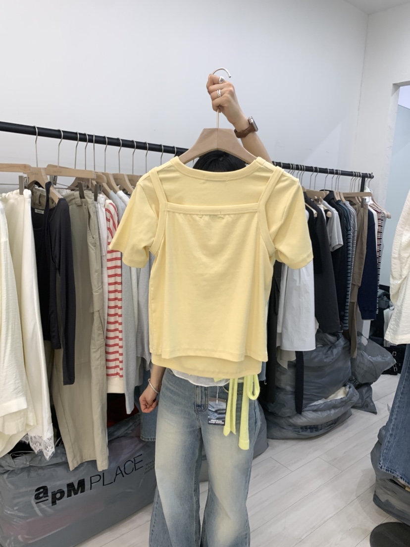 CEDARWOOD韓國代購女士新品真品推薦26春夏人氣時尚熱賣T恤CEDAR WOODT恤