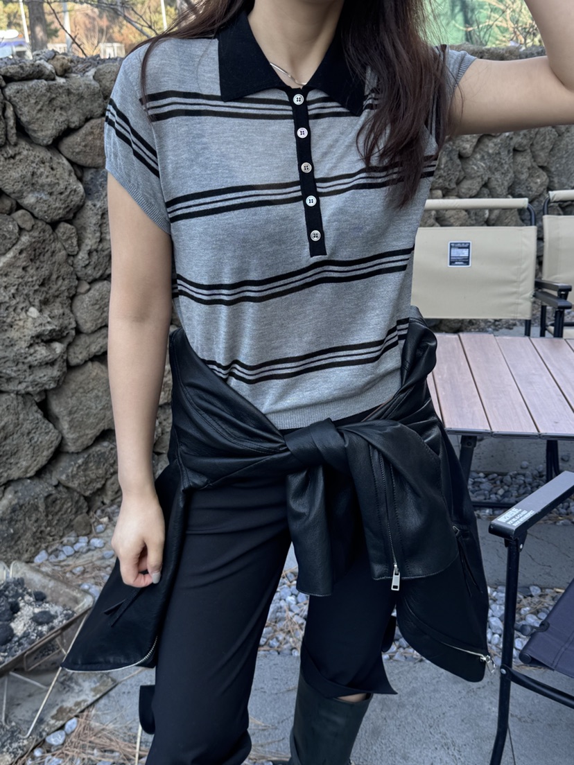 MUSHROOM EFFECT東大門直郵女裝新款職業推薦針織衫紐扣MUSHROOM EFFECT針織衫